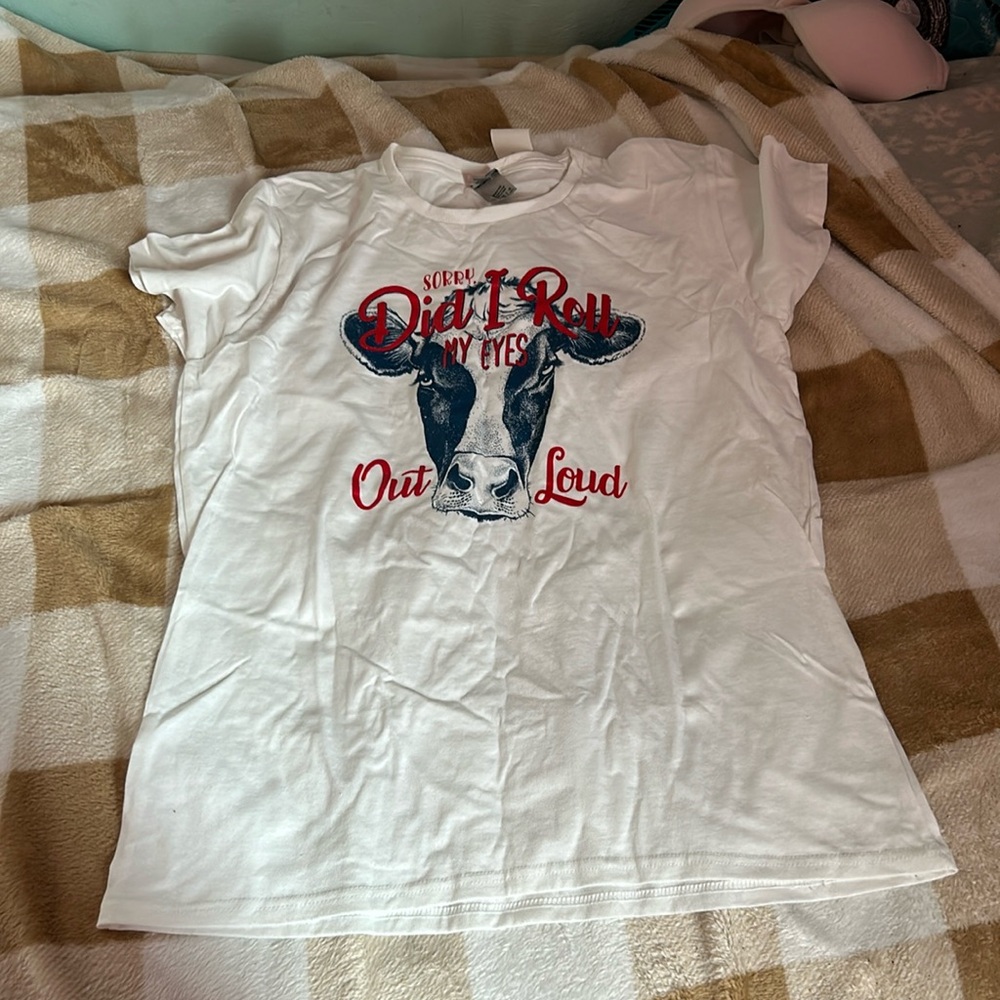 cow pattern gildan tee